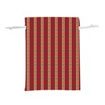 Pattern Background Red Stripes Lightweight Drawstring Pouch (S) Front