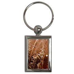 Ice Iced Structure Frozen Frost Key Chain (Rectangle)