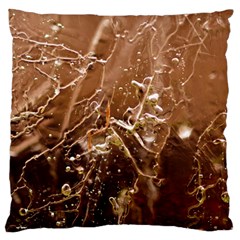 Ice Iced Structure Frozen Frost Large Premium Plush Fleece Cushion Case (Two Sides)