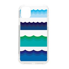 Water Border Water Waves Ocean Sea Iphone 11 Tpu Uv Print Case by Amaryn4rt