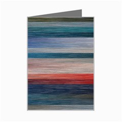 Background Horizontal Lines Mini Greeting Card by Amaryn4rt