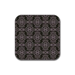 Line Geometry Pattern Geometric Rubber Coaster (Square)