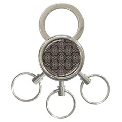 Line Geometry Pattern Geometric 3-Ring Key Chain