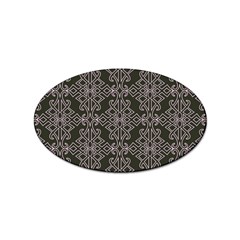 Line Geometry Pattern Geometric Sticker (Oval)