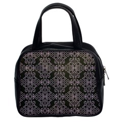 Line Geometry Pattern Geometric Classic Handbag (Two Sides)