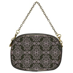 Line Geometry Pattern Geometric Chain Purse (Two Sides)