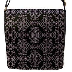 Line Geometry Pattern Geometric Flap Closure Messenger Bag (S)