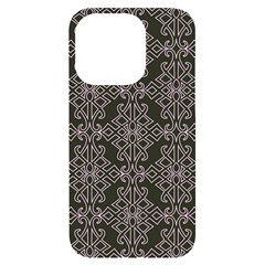 Line Geometry Pattern Geometric iPhone 14 Pro Black UV Print Case