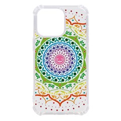 Mandala Pattern Rainbow Pride Iphone 13 Pro Tpu Uv Print Case by Ravend