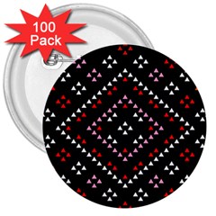 Pattern Abstract Design Art 3  Buttons (100 Pack) 