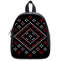 Pattern Abstract Design Art School Bag (small)