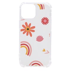 Seamless Pattern Flowers Rainbow Iphone 13 Mini Tpu Uv Print Case