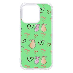 Pig Heart Digital Iphone 14 Pro Tpu Uv Print Case by Ravend