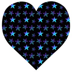 Background Stars Seamless Wallpaper Wooden Puzzle Heart