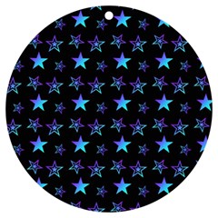 Background Stars Seamless Wallpaper Uv Print Acrylic Ornament Round by Ravend