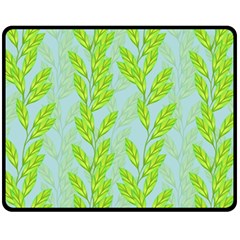 Background Leaves Branch Seamless Fleece Blanket (medium)