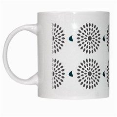 Floral Art Pattern Design White Mug by Ravend