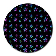 Stars Pattern Art Design Wallpaper Round Mousepad