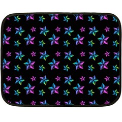 Stars Pattern Art Design Wallpaper Fleece Blanket (mini) by Ravend