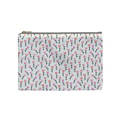 Flowers Pattern Decoration Design Cosmetic Bag (medium)