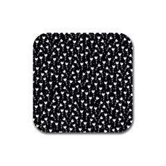 Flowers Patterns Decoration Design Rubber Square Coaster (4 Pack)