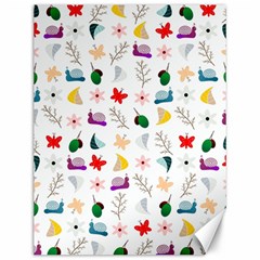 Snail Butterfly Pattern Seamless Canvas 12  X 16 