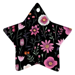 Flowers Pattern Ornament (star) by Ravend