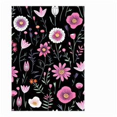 Flowers Pattern Small Garden Flag (two Sides)