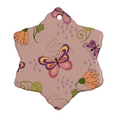 Butterfly Background Pattern Texture Ornament (snowflake)