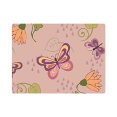 Butterfly Background Pattern Texture Premium Plush Fleece Blanket (mini) by Ravend