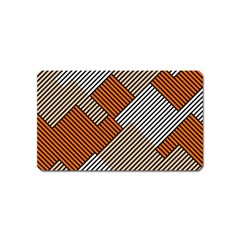 Abstract Pattern Line Art Design Decoration Magnet (name Card)