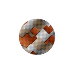 Abstract Pattern Line Art Design Decoration Golf Ball Marker (4 Pack)