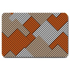 Abstract Pattern Line Art Design Decoration Large Doormat