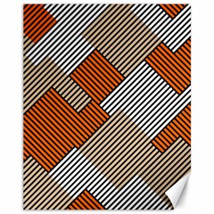 Abstract Pattern Line Art Design Decoration Canvas 11  X 14 