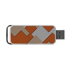 Abstract Pattern Line Art Design Decoration Portable Usb Flash (one Side) by Ravend