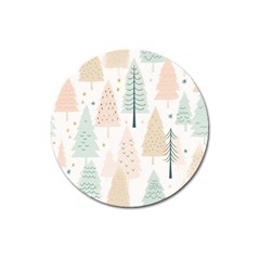 Trees Christmas Magnet 3  (round) by Ravend