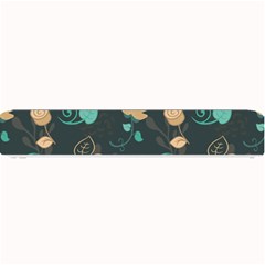 Flowers Leaves Pattern Seamless Small Bar Mat