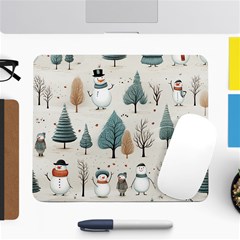 Snowman Snow Christmas Large Mousepad