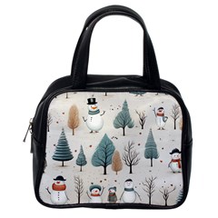 Snowman Snow Christmas Classic Handbag (one Side)