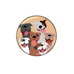 Dogs Pet Background Pack Terrier Hat Clip Ball Marker (4 Pack)