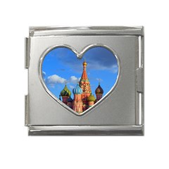 Architecture Building Cathedral Church Mega Link Heart Italian Charm (18mm) by Modalart