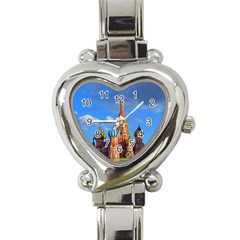 Architecture Building Cathedral Church Heart Italian Charm Watch by Modalart