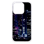 Black Building Lighted Under Clear Sky iPhone 14 Pro TPU UV Print Case Front