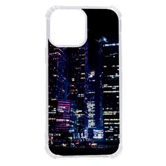 Black Building Lighted Under Clear Sky Iphone 13 Pro Max Tpu Uv Print Case by Modalart