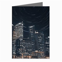 Time Lapse Photo Of City Greeting Cards (pkg Of 8)