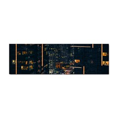 Photo Of Buildings During Nighttime Sticker Bumper (100 Pack) by Modalart