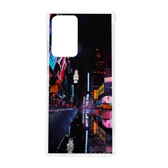 Roadway Surrounded Building During Nighttime Samsung Galaxy Note 20 Ultra Tpu Uv Case by Modalart