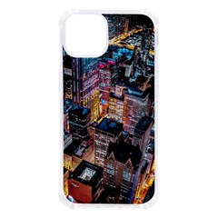 Aerial Photo Of Cityscape At Night Iphone 13 Tpu Uv Print Case by Modalart