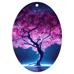 Beautiful Tree Flowers Uv Print Acrylic Ornament Oval by 1212