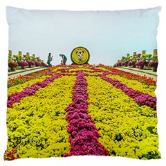 Beautiful garden Large Cushion Case (Two Sides)